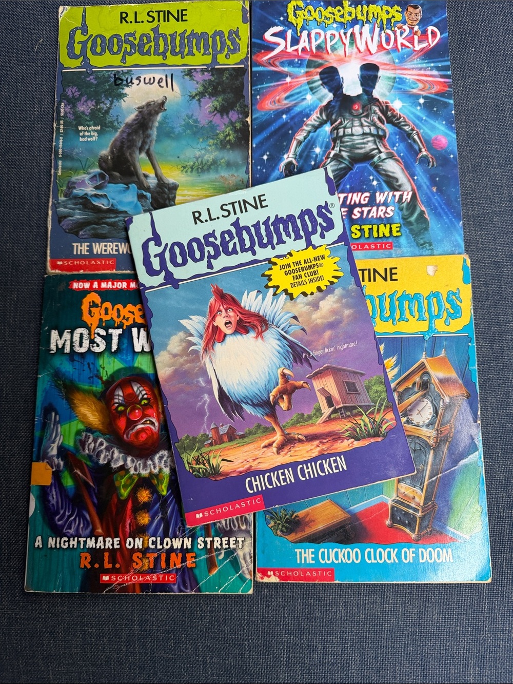 Bundle of 5 R.L. Stine Goosebumps Paperback Books